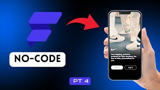 NIKE APP Welcome page : Full FlutterFlow No-Code Tutorial - NIKE APP pt4