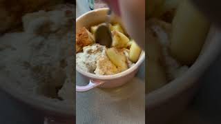 Easy single serving apple crumble. Recipe in description #baking #applecrumble