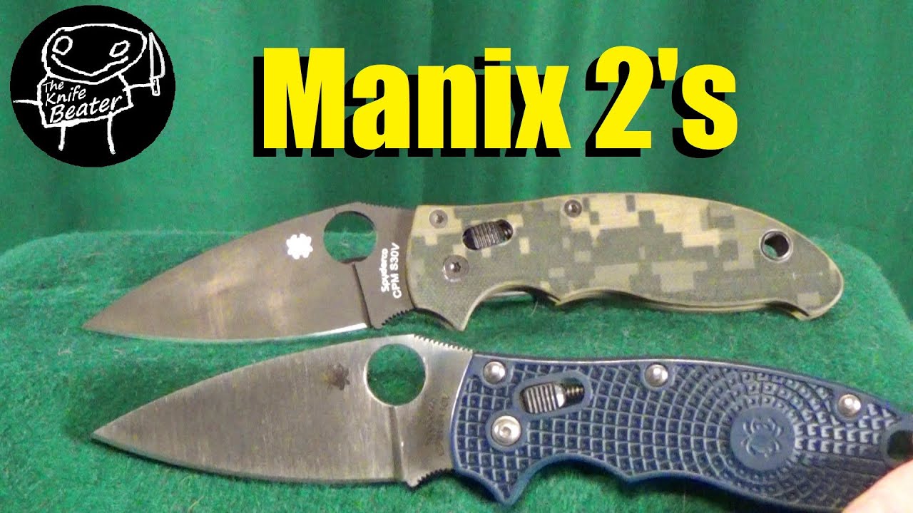 Spyderco Manix 2 Lightweight VS Manix 2 G10 YouTube