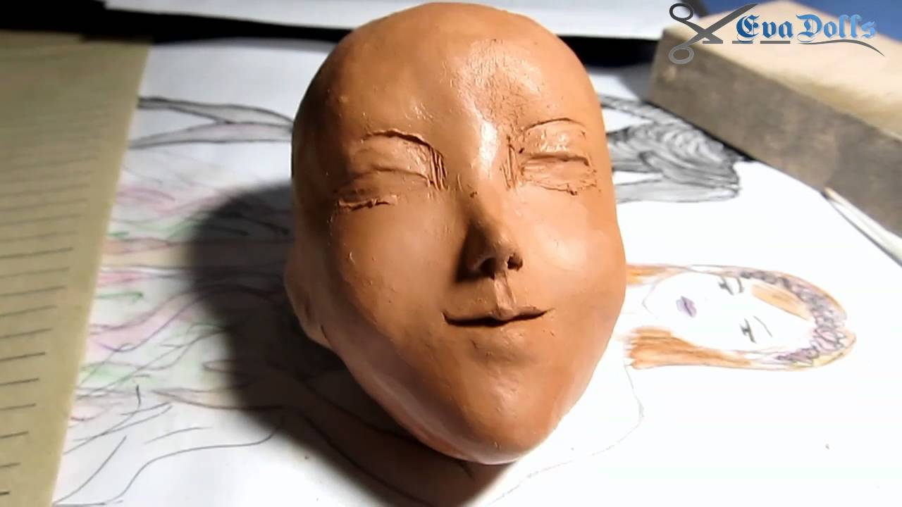 Голова из пластилина 6. Лепка головы человека. Лепка лица из глины. Скульптура лепка головы человека. Лепка головы куклы.