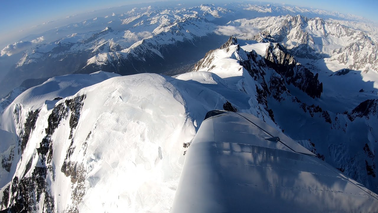 Grand vol au dessus du Mont Blanc en Robin DR400
