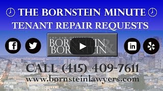 How to Deal with Tenant Repair Requests- The Bornstein Minute
