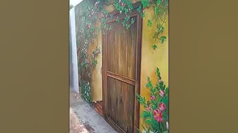 Vẽ tranh tường phố cổ, hoa lá cho quán Cafe, trà sữa tại Long Biên, Hà Nội – Vẽ tranh nghệ thuật cực