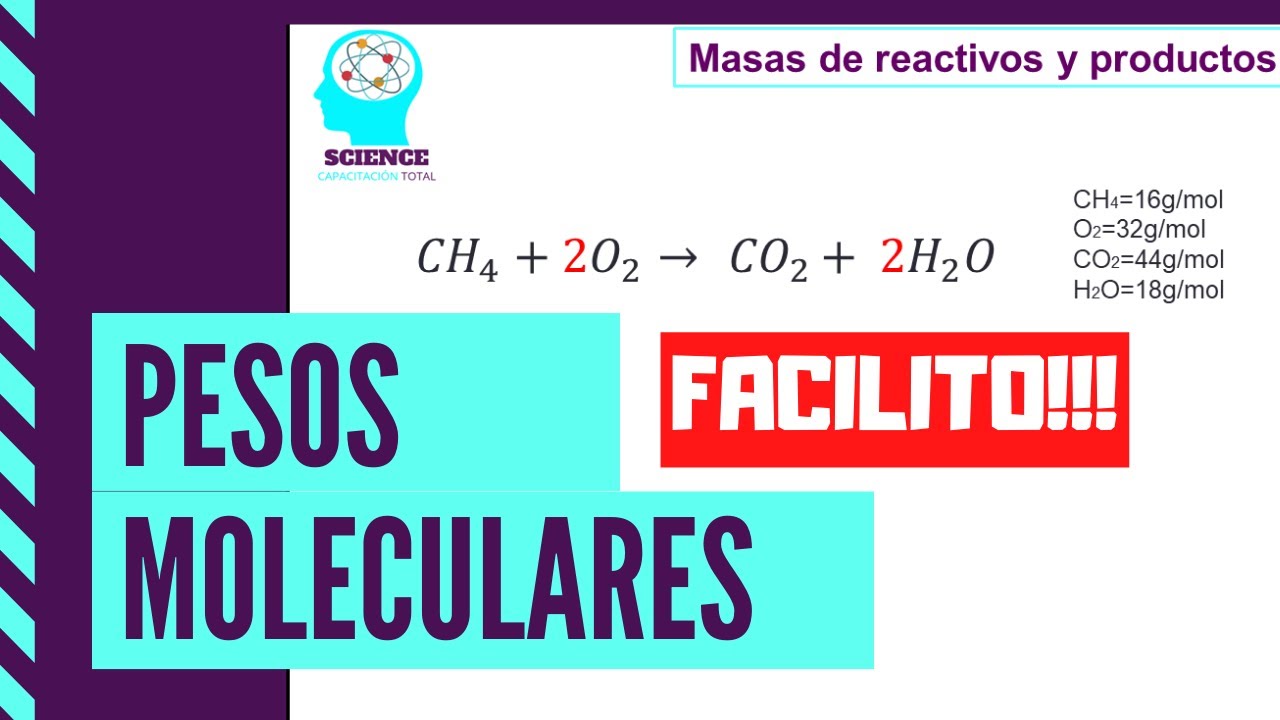 PESO MOLECULAR Y MASAS TOTALES DE REACTIVOS Y PRODUCTOS EN 2 PASOS