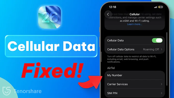 iOS 26 Cellular Data / Moblie Data Not Working - Here is the Fix!