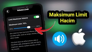 Iphoneda Maksimum Ses Nasıl Sınırlanır (Ses Kısıtlaması Ve Güvenli Ses Sınırı Ayarlama)