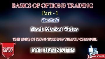 Basics of options in telugu- part-1.stock market video For BEGINNERS..