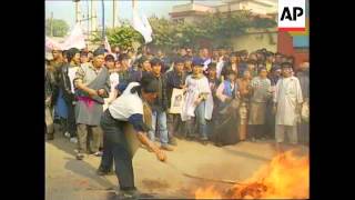 INDIA: TIBETAN PROTEST AGAINST CHINESE PRESIDENT JIANG ZEMIN VISIT