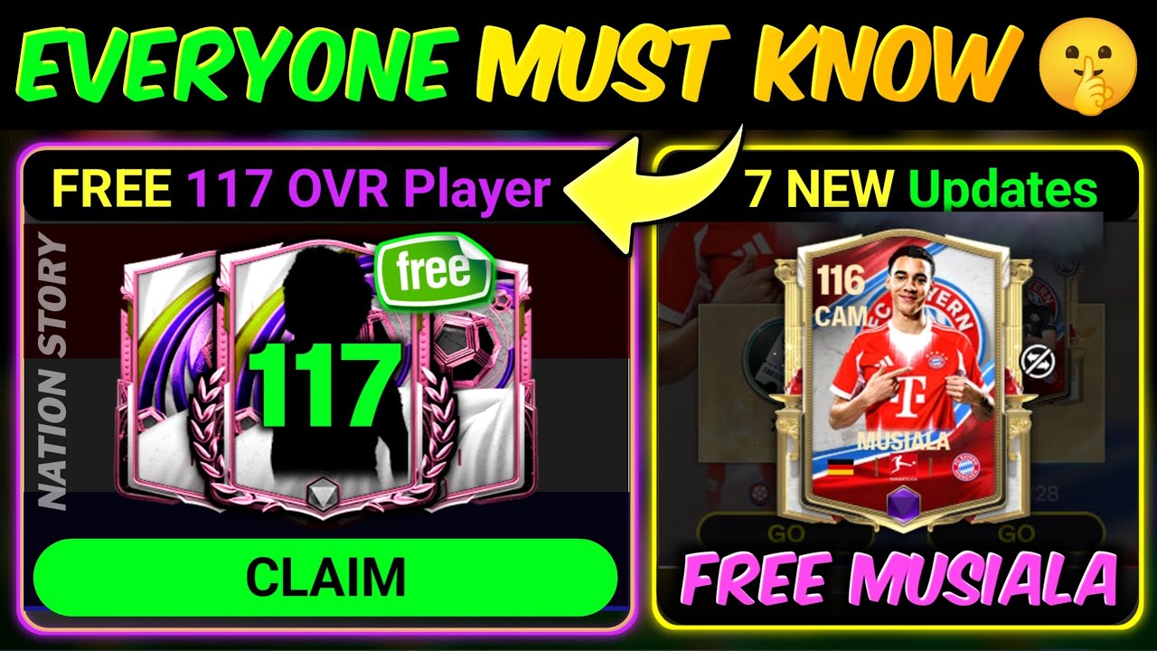 FREE 117 OVR Player x Musiala Event x 7 Leaks in FC Mobile | Mr. Believer