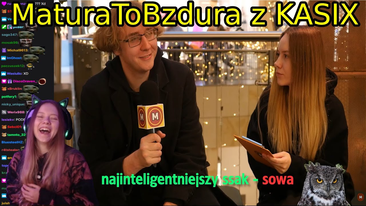 Kasix ogląda Kasix sprawdza wiedzę dorosłych z wiedzy podstawowej! + chat reakcja maturatobzdura