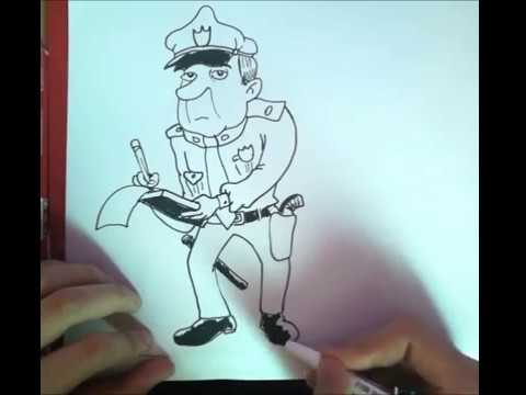 Video: Kako Nacrtati Policajca