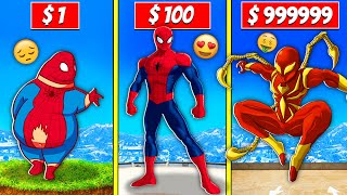 😂$1 SPIDERMAN to $1,000,000,000 in GTA 5!