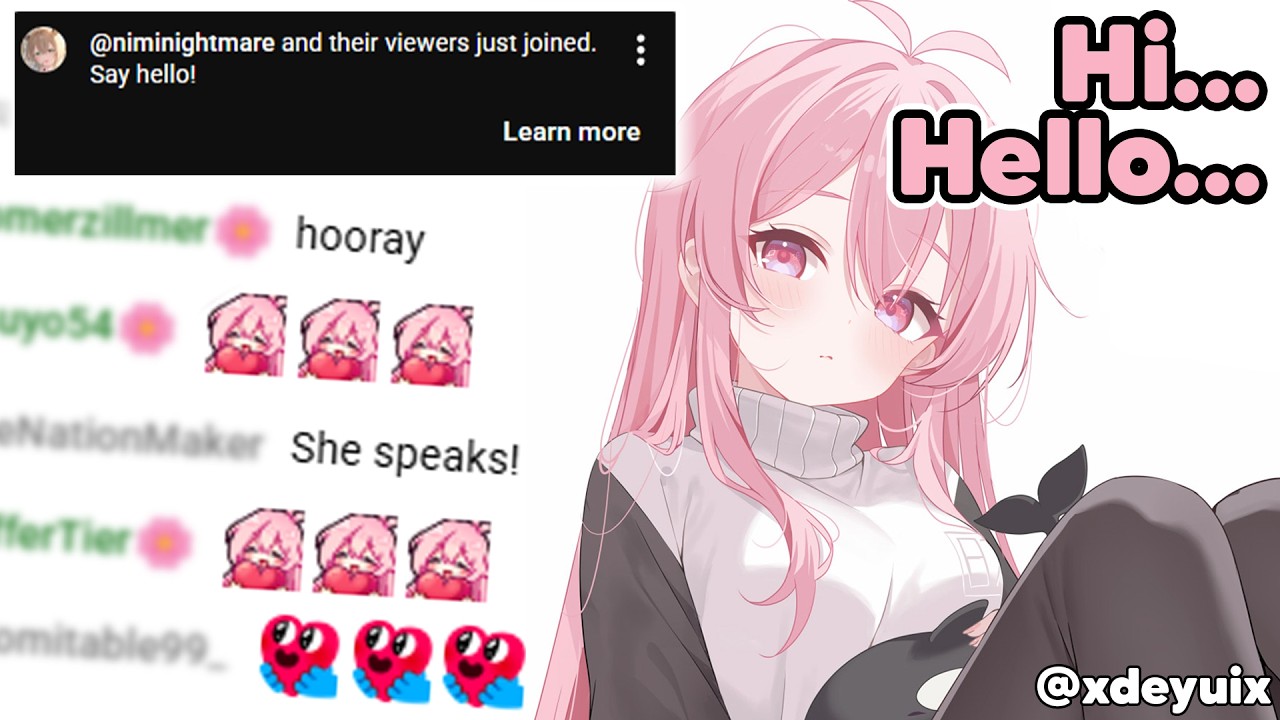 Sachi Finally Speaks on Stream and Nimi Raids Her Mid-stream💜