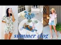 VLOG | summer days in my life: farmer's market, pajama unboxing, behind the scenes of video shoot!