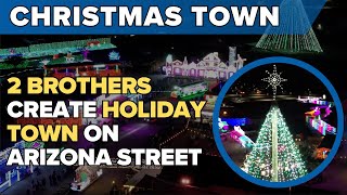 How Two Brothers Turned Christmas Lights Into a Full Holiday Town