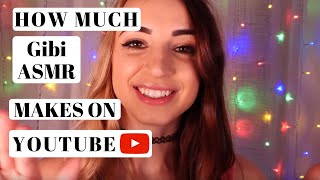 How much Gibi ASMR makes on Youtube
