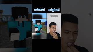 (animasi vs original) ringan sama dijinjing berat sama dipikul#minecraftanimation #shortvideo #memes