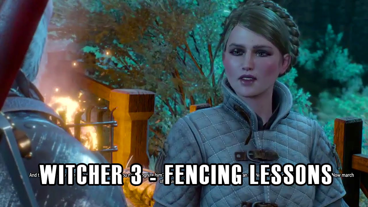 The Witcher 3 Wild Hunt Fencing Lessons YouTube