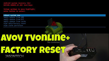 How To Factory Reset AVOV TVONLINE+ BOX