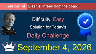 Microsoft Solitaire Collection: FreeCell - Easy - September 4, 2026 screenshot 3
