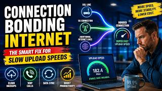 Connection Bonding Internet - The Smart Fix for Slow Upload Speeds Upload Speed Slow Fixed