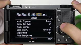 SONY ZV-E10 – How to Find Image Jump Setting screenshot 4