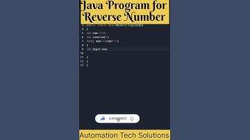 Java program for Reverse Number #java #javaprogramming #coding #interview #javascript #shorts