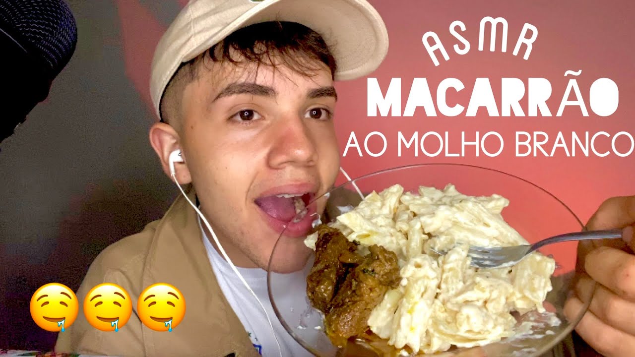MUKBANG MACARRÃO AO MOLHO BRANCO E CARNE DE PANELA + fofoca👄🗣️💅🏻