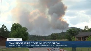 Evacuation order issued for Middle Creek Canyon due to a fire burning near Beulah