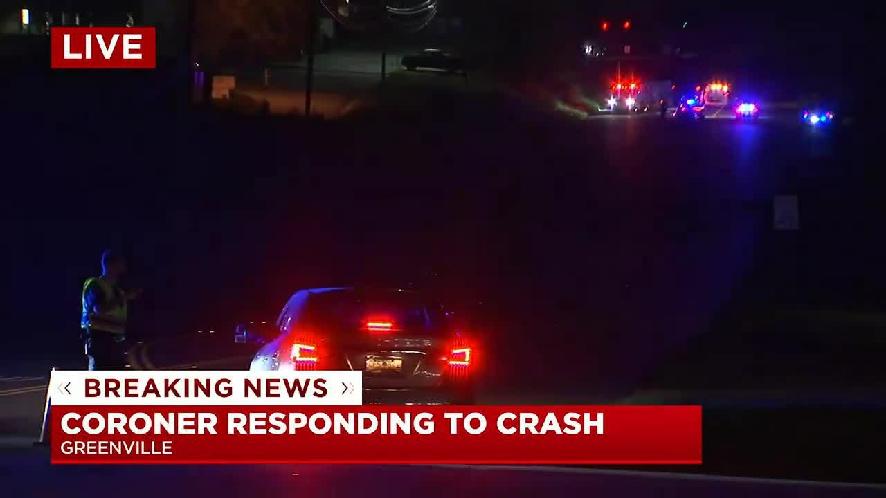Coroner responds to crash in Greenville County - YouTube