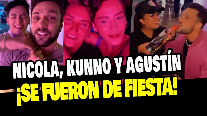 NICOLA PORCELLA SE VA DE FIESTA CON KUNO Y AGUSTÍN FERNANDEZ Y FANS REACCIONAN