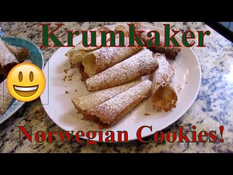 how to make Scandinavian cookies Krumkaker