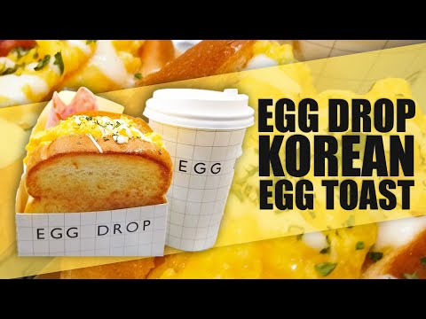 The making of EGG DROP Korean Sandwich / Toast @ Seoul