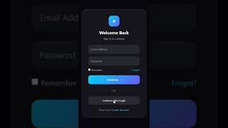 Modern Glassmorphism Login Form Using HTML & CSS 🔥