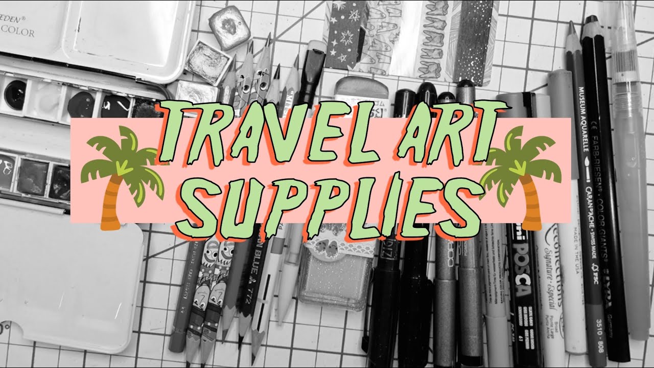 Travel Art Supply Bag 🌴pack with me☀️ YouTube