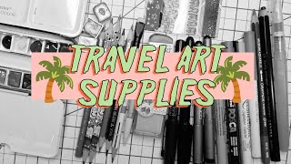 Travel Art Supply Bag 🌴pack with me☀️