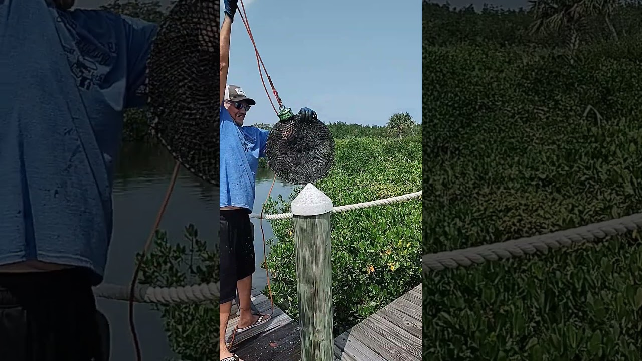 MAGNET FISHING FINDING CRAB TRAPS AND CLEANING UP THE WATERWAYS