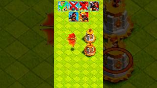 Super Wizard Tower Vs Every Max Level Hog Rider Family #shorts #coc #clashofclans