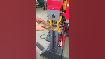 Combined punching machine for cutting and punching. #ironworker #machine