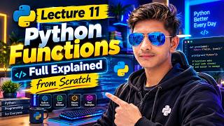 Lecture 11: Python Functions  Full Explained from Scratch.