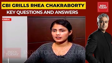 CBI Grills Rhea Chakraborty: Key Questions & Answers | Newstoday With Rajdeep Sardesai