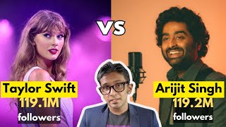 Why did Arijit Singh overtake Taylor Swift on Spotify?