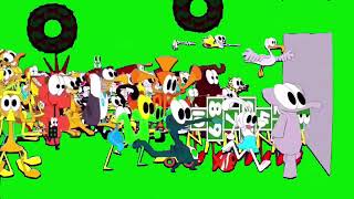 Cartoonmania Stampede In Green Screen Free To Use