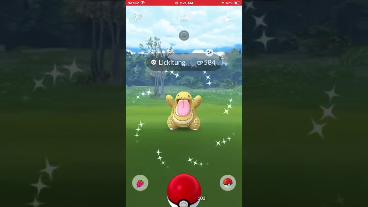 Shiny Lickitung- breakthrough box.   PokémonGo