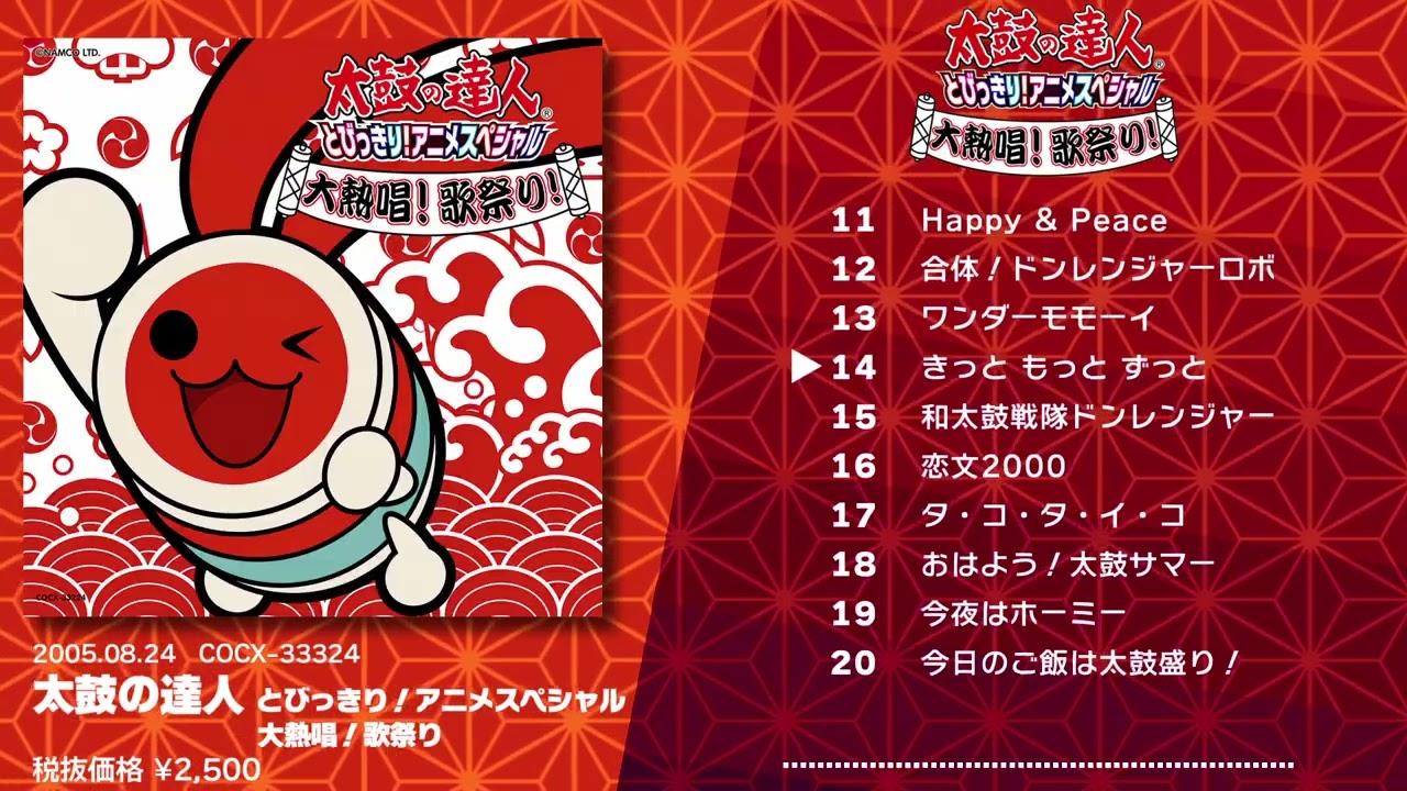 太鼓の達人 とびっきり！アニメスペシャル 大熱唱！歌祭り』非公式