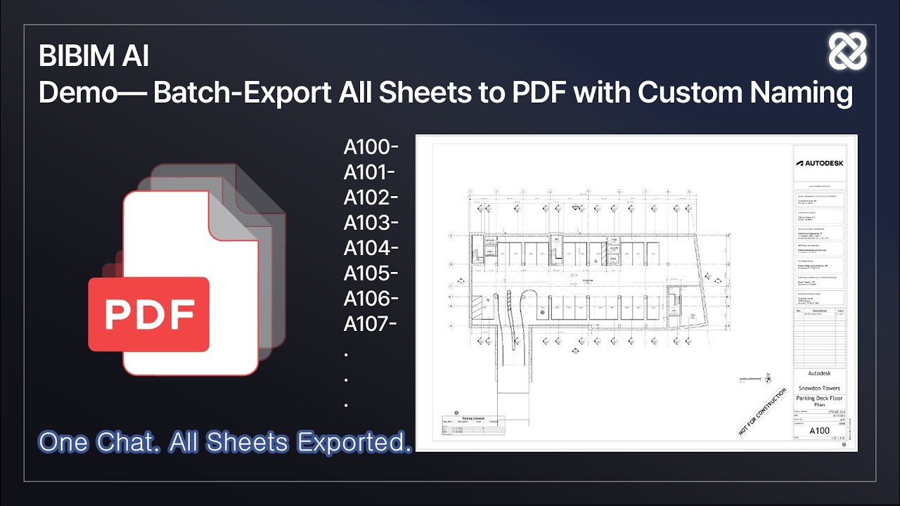 Batch Export Sheets to PDF in Revit — BIBIM AI Automation - YouTube