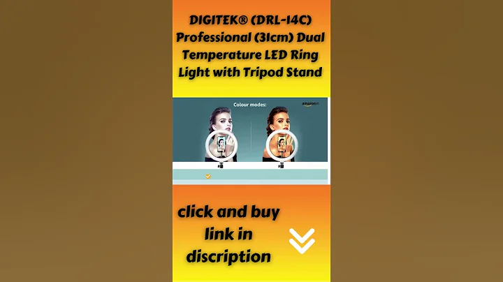 DIGITEK® (DRL-14C) Professional (31cm) Dual Temperature LED Ring Light with Tripod Stand | #shorts