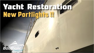 Boat Restoration Project UK - Installing new portlights - EP.3
