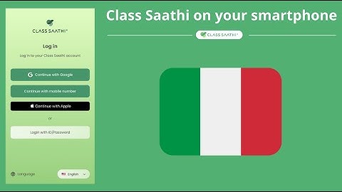 Class Saathi sul suo cellulare