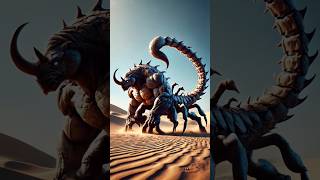 What would it be like if Scorpion and Rhino united? #animal #hybrids #scorpion #fusion #rhino